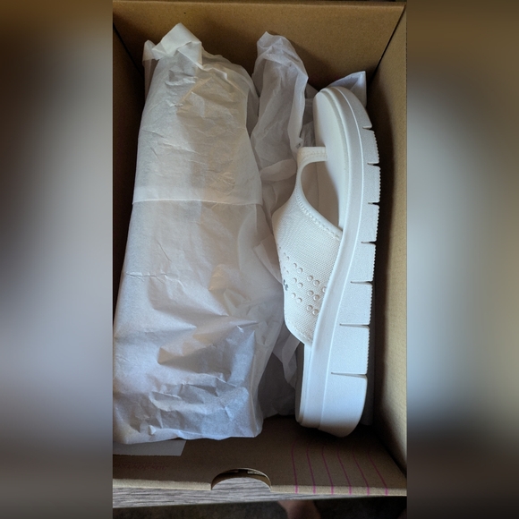 Ryka Women's White Slide Sandals - Picture 4 of 8